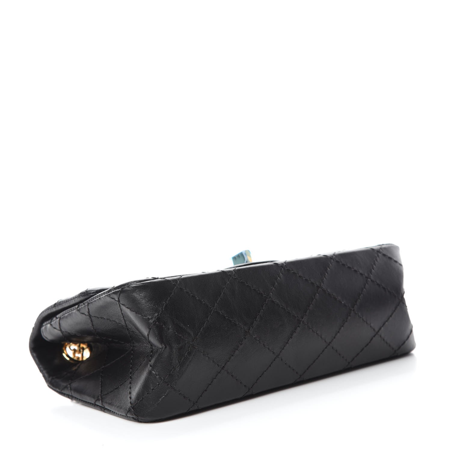 Chanel Aged Calfskin Quilted 2.55 Reissue Mini Flap Black 4 of 11
