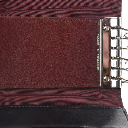 Chanel Lambskin Quilted 6 Key Holder Black 17 of 18