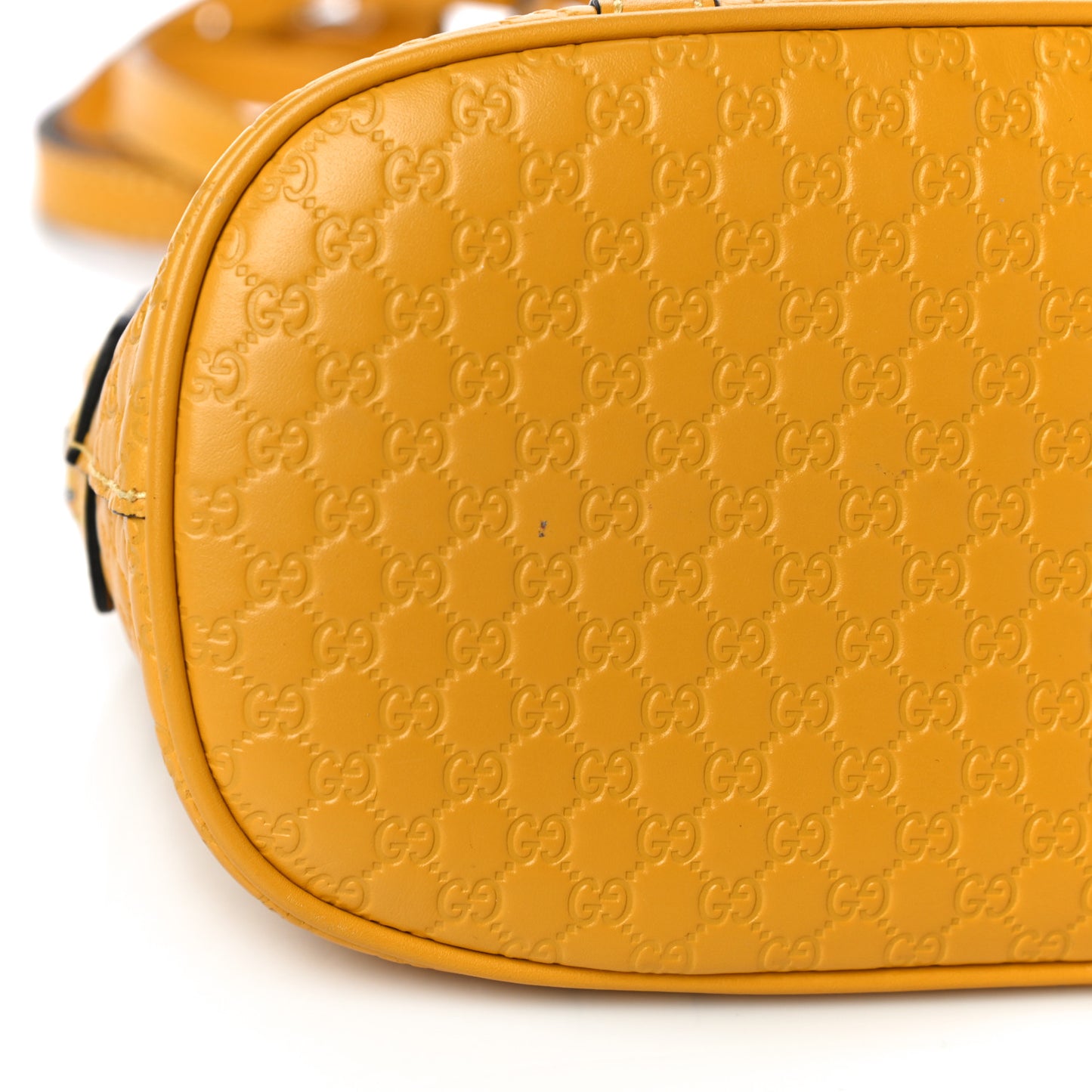 Soft Microguccissima Mini Dome Bag New Buttercup