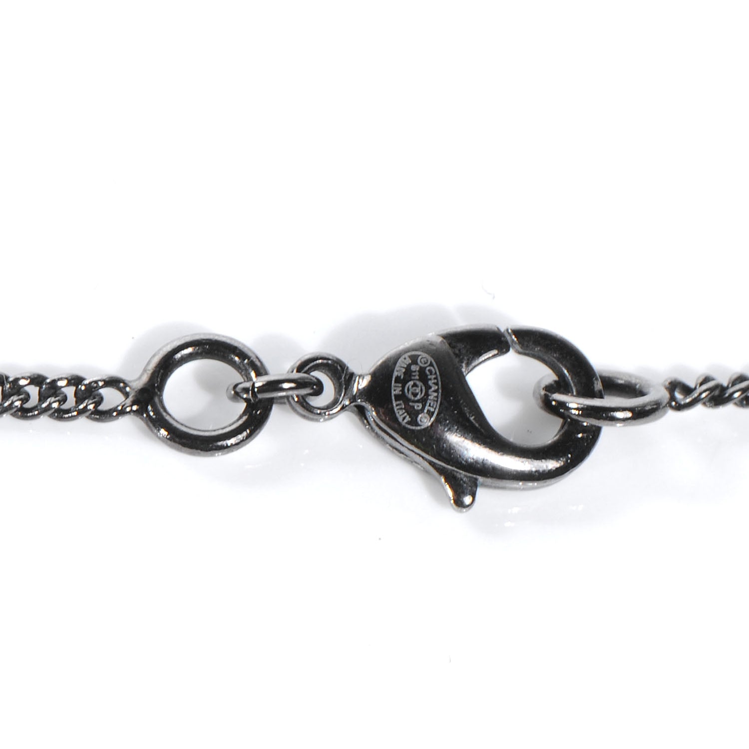 Chanel Ruthenium Camellia CC Necklace 4 of 4