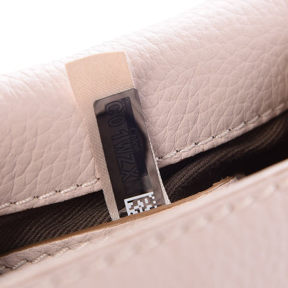 Chloe Calfskin Mini Marcie Round Crossbody Bag Abstract White 8 of 9