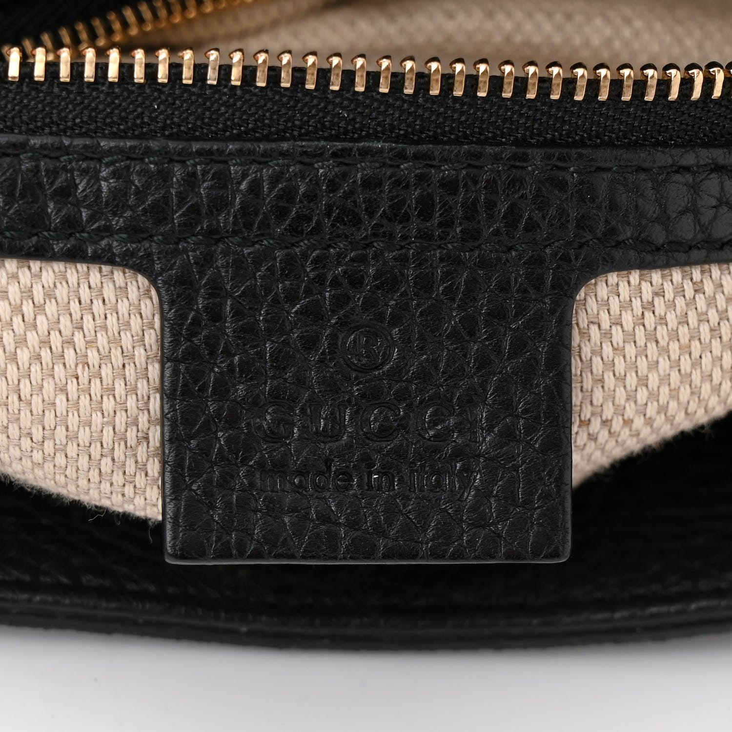Gucci Pebbled Calfskin Medium Soho Chain Shoulder Bag Black 6 of 10