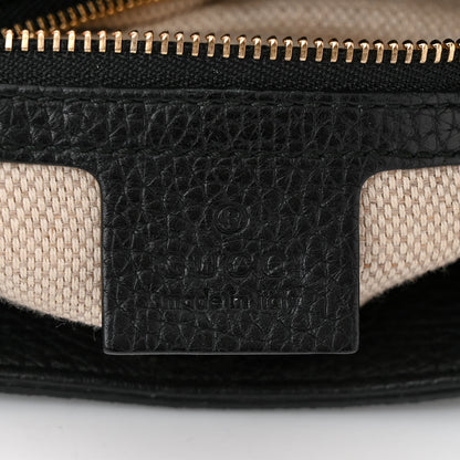 Gucci Pebbled Calfskin Medium Soho Chain Shoulder Bag Black 6 of 10