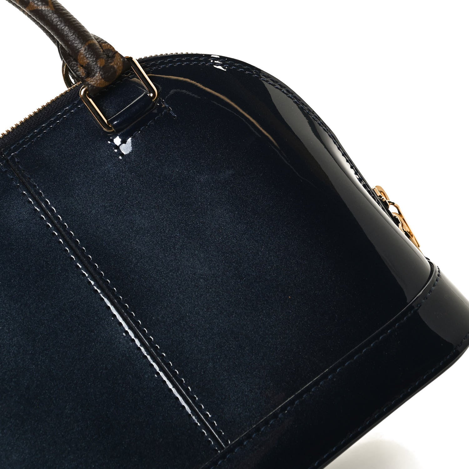 Louis Vuitton Patent Monogram Alma BB Marine 10 of 11
