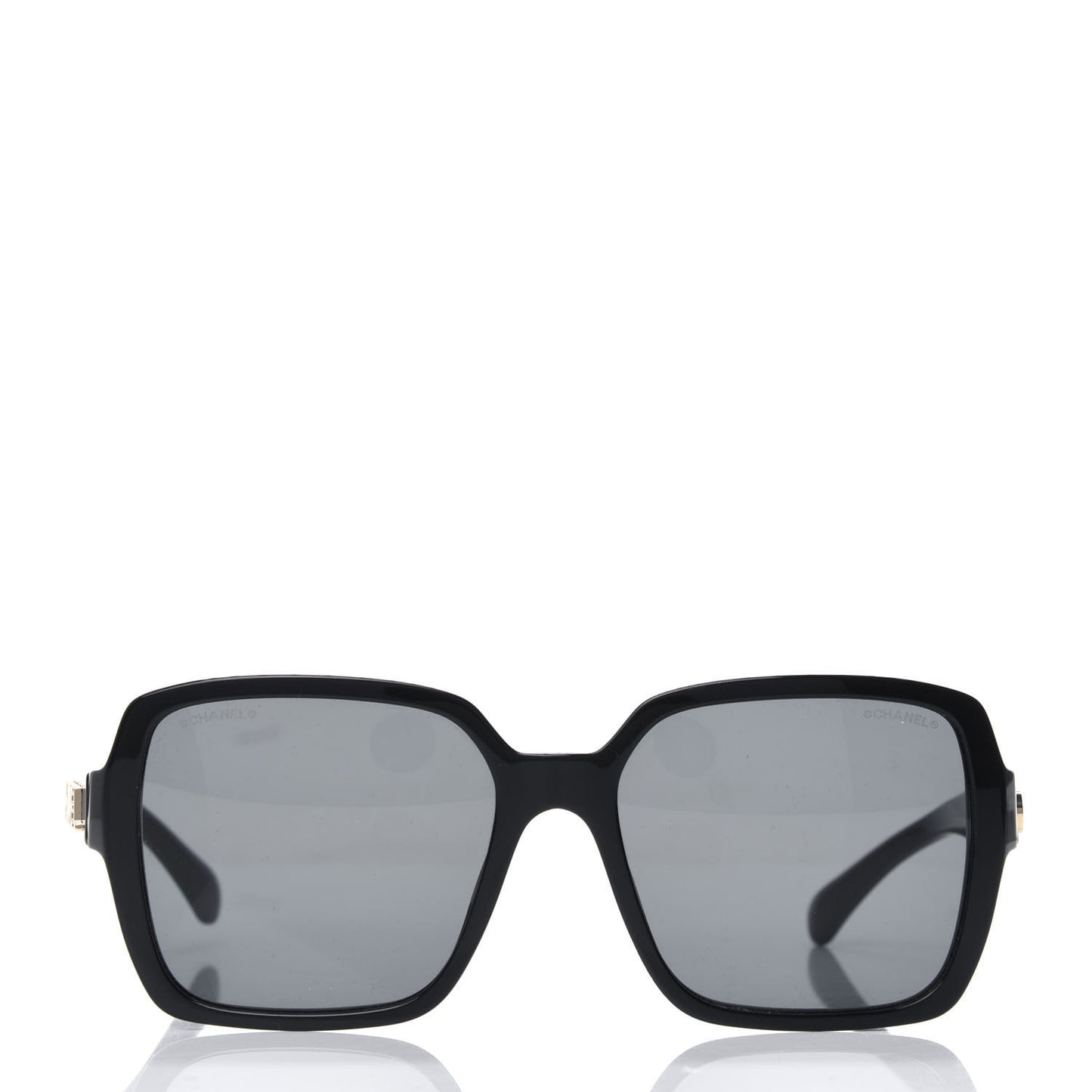 Acetate Polarized Square Sunglasses 5408 Black