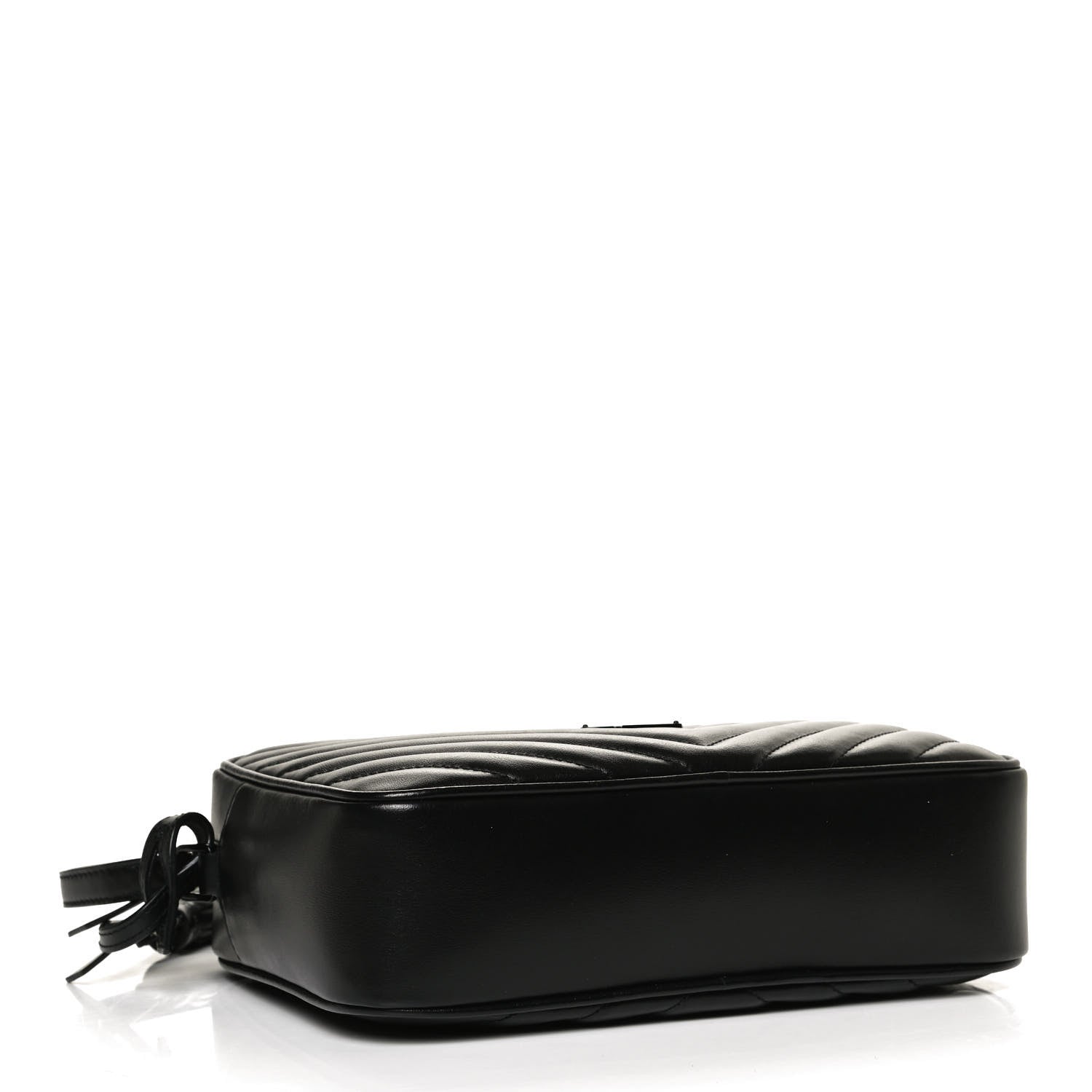 Saint Laurent Calfskin Matelasse Monogram Lou Camera Bag Black 4 of 11