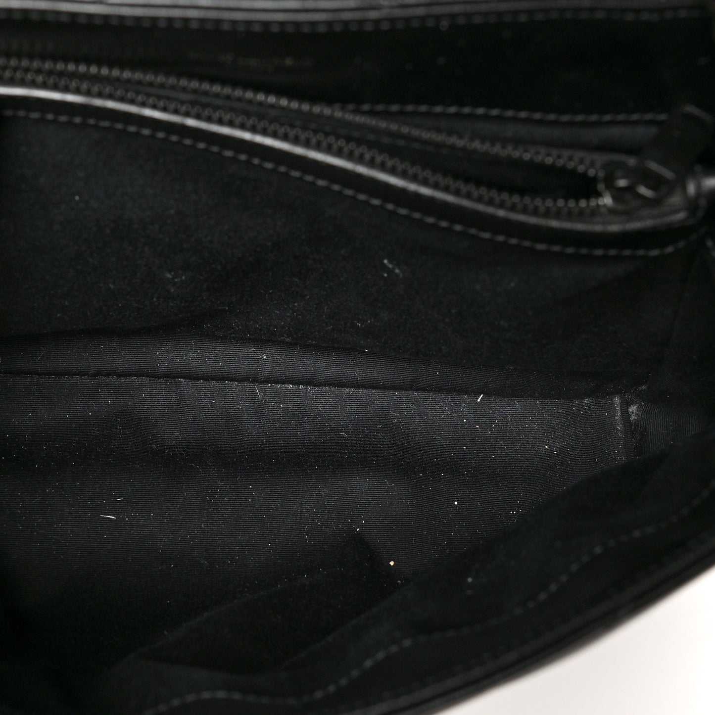 Calfskin Y Quilted Monogram Medium Loulou Chain Satchel Black