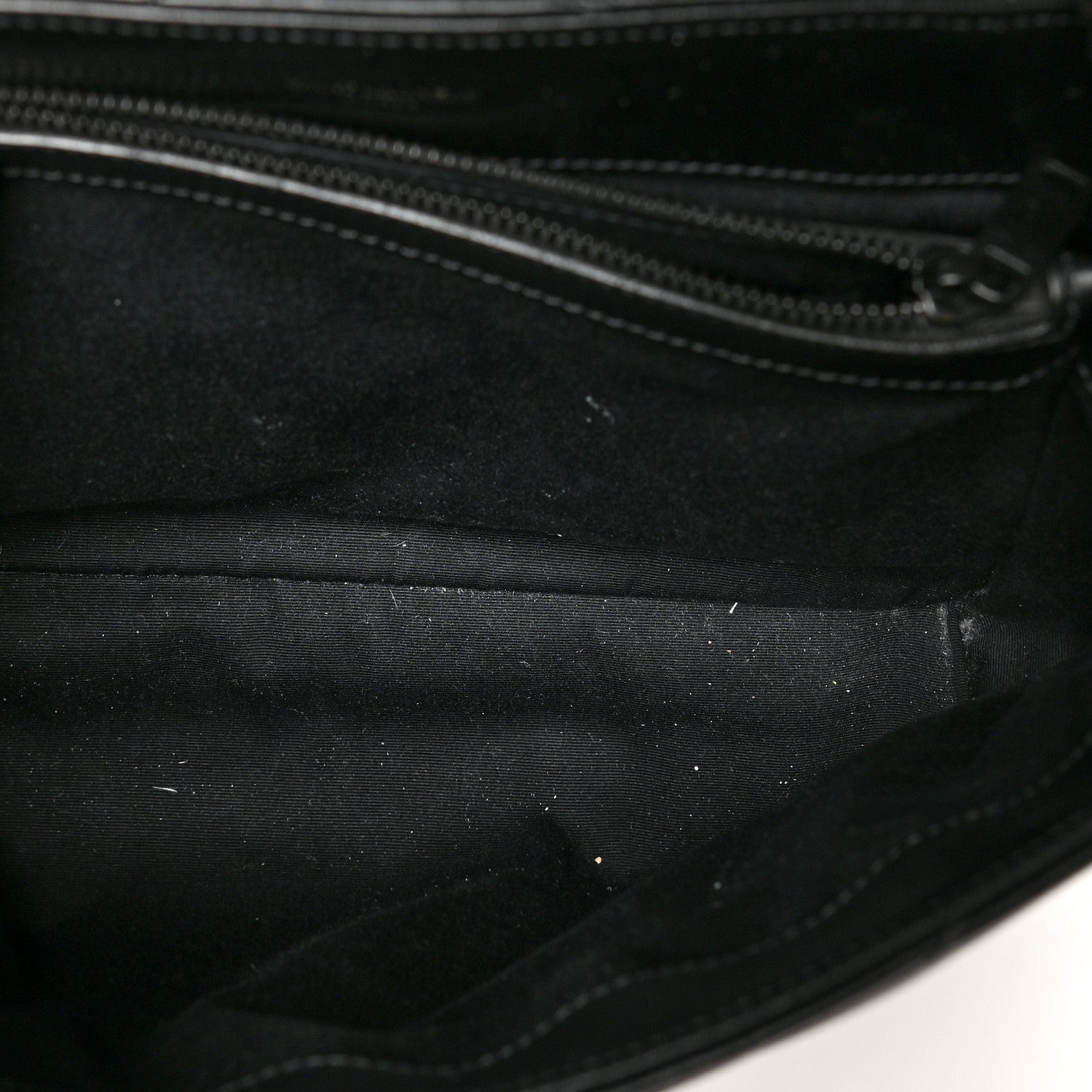 Saint Laurent Calfskin Y Quilted Monogram Medium Loulou Chain Satchel Black 5 of 12