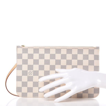 Louis Vuitton Damier Azur Neverfull MM GM Pochette 2 of 7