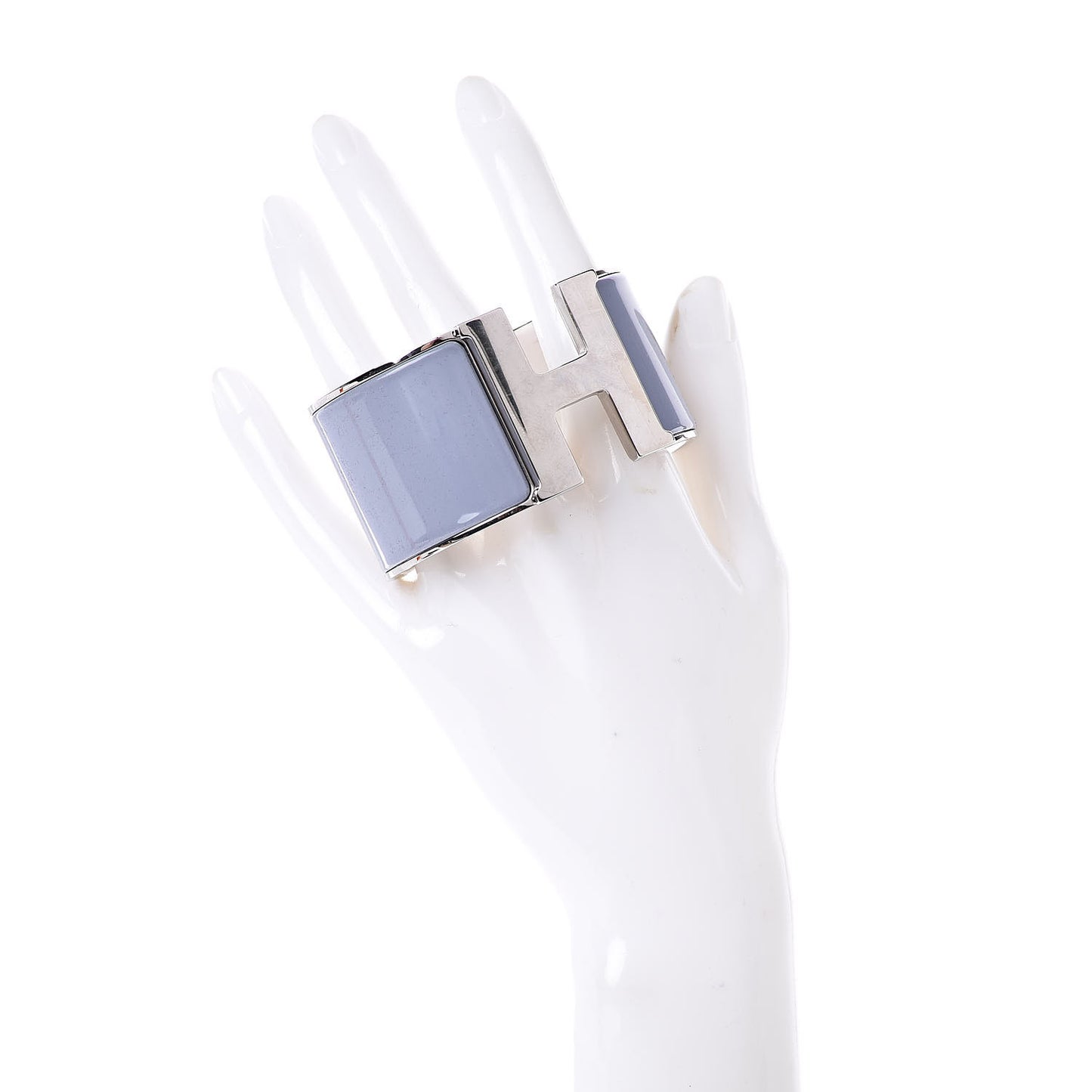Enamel Extra Wide Clic Clac H Bracelet GM Parme