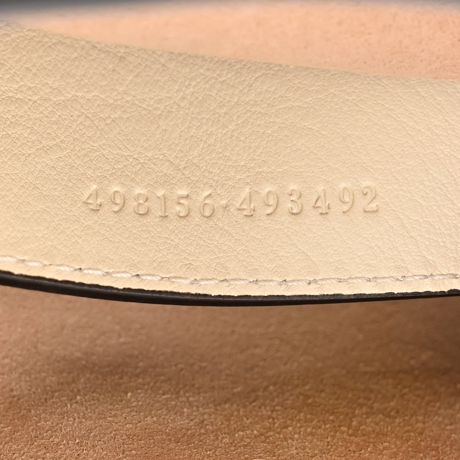 Gucci GG Supreme Monogram Moon Calfskin Small Padlock Tote Beige Ebony Mystic White 7 of 10