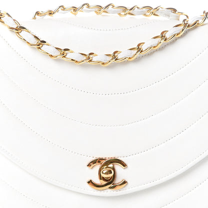 Chanel Lambskin Stitched Small Single Flap White 13 of 13