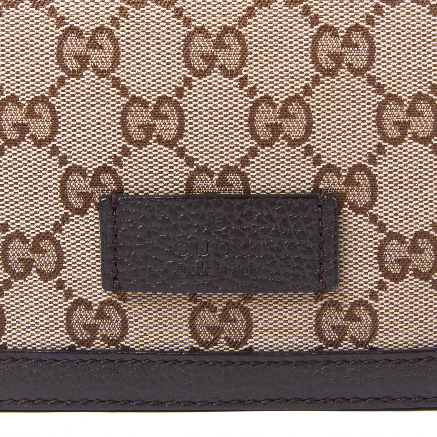 Gucci Monogram Flap Messenger Bag Beige Dark Brown 6 of 8