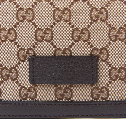 Gucci Monogram Flap Messenger Bag Beige Dark Brown 6 of 8