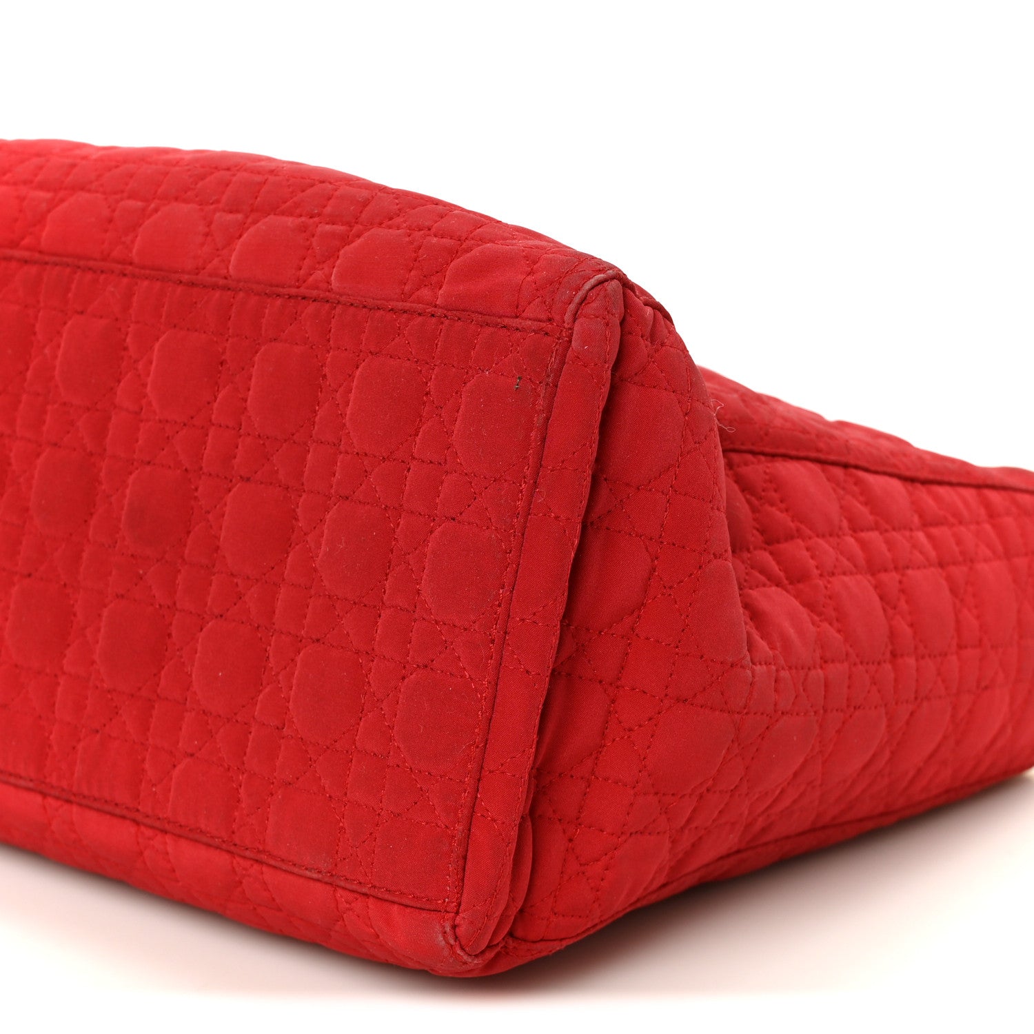 Christian Dior Nylon Cannage Medium Lady Dior Red 10 of 12