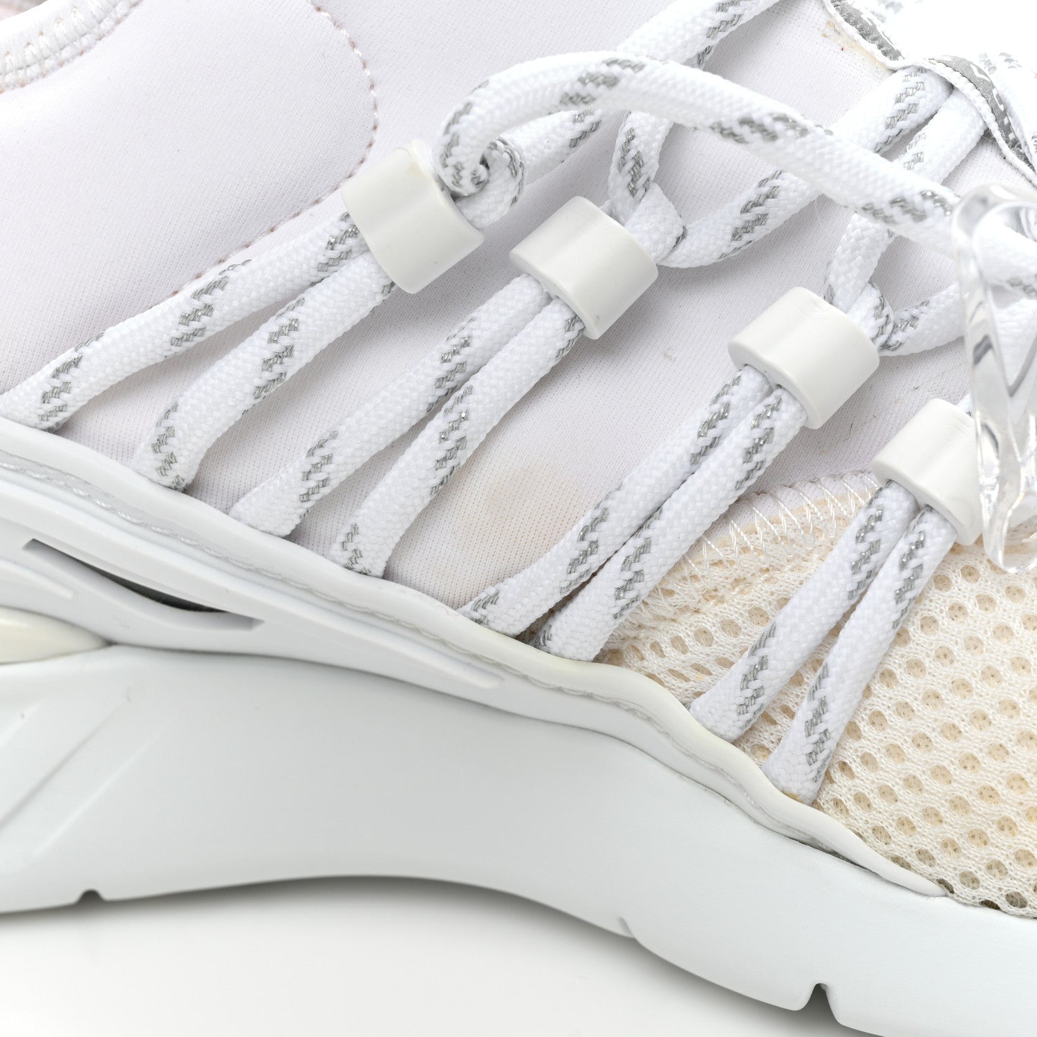 Louis Vuitton Neoprene Mesh Rubber America's Cup Fastlane Low Sneaker 37 White 13 of 15