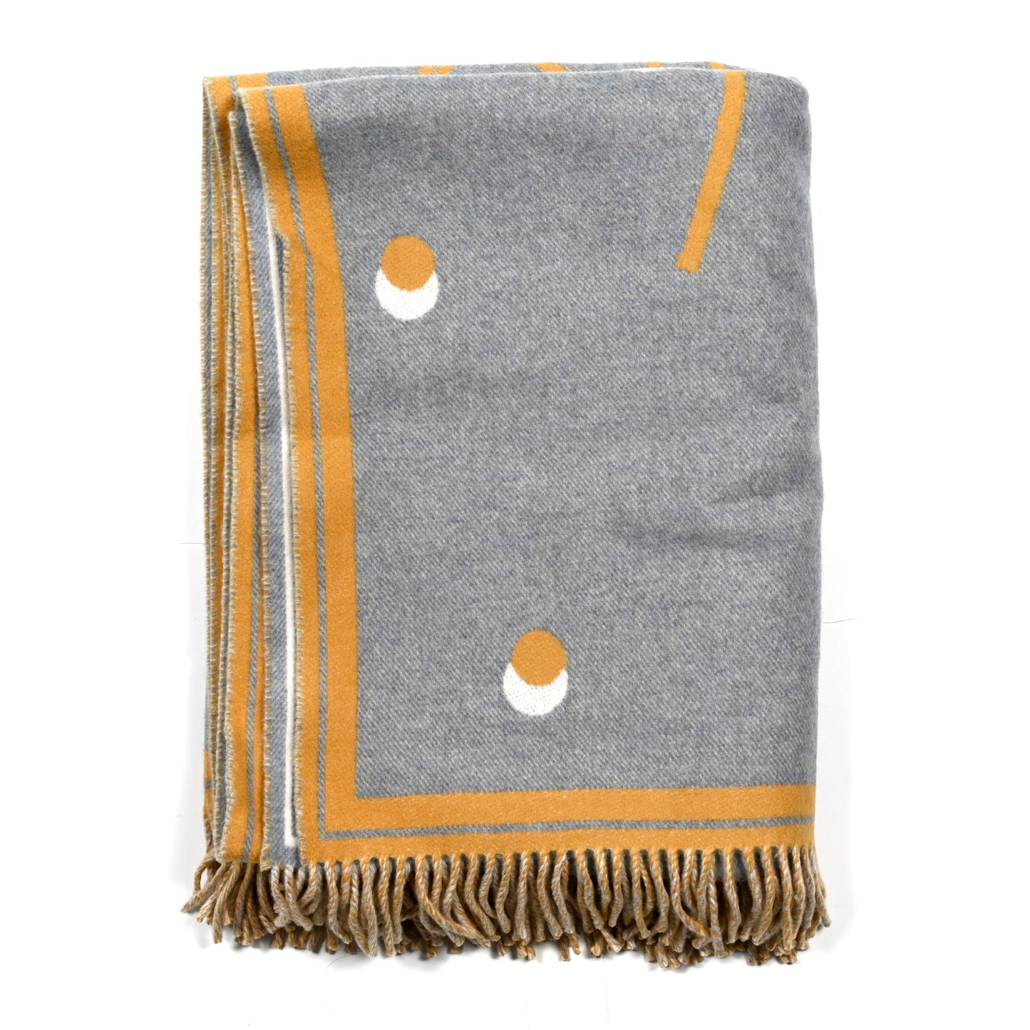 Merinos Wool Cashmere Cheval Cabriolet Blanket Galet