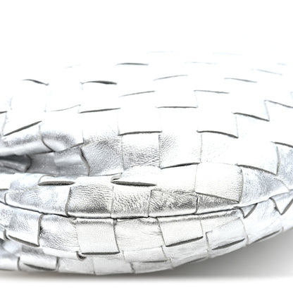 Bottega Veneta Metallic Nappa Intrecciato Mini Jodie Silver 8 of 9