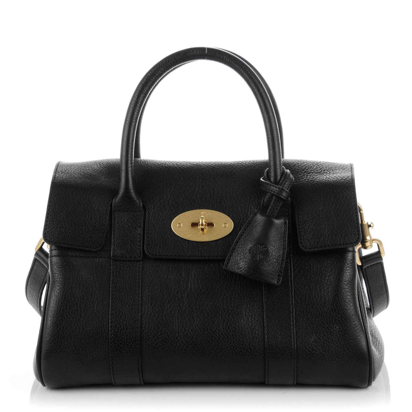 Natural Leather Small Bayswater Black