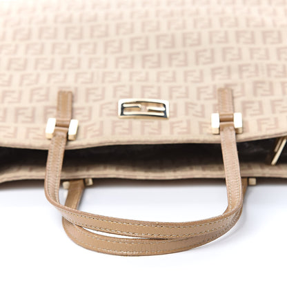 Fendi Zucchino Vitello Tote Beige Tortora 9 of 10