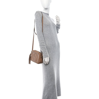 Gucci Pebbled Calfskin Small Soho Disco Bag Camelia 2 of 12