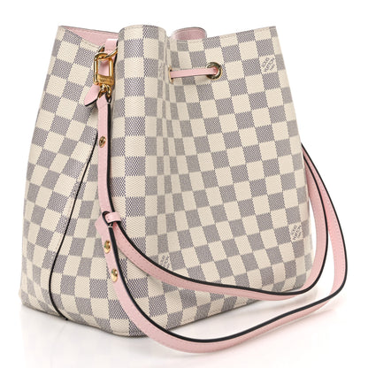 Louis Vuitton Damier Azur Neonoe MM Eau De Rose 3 of 9