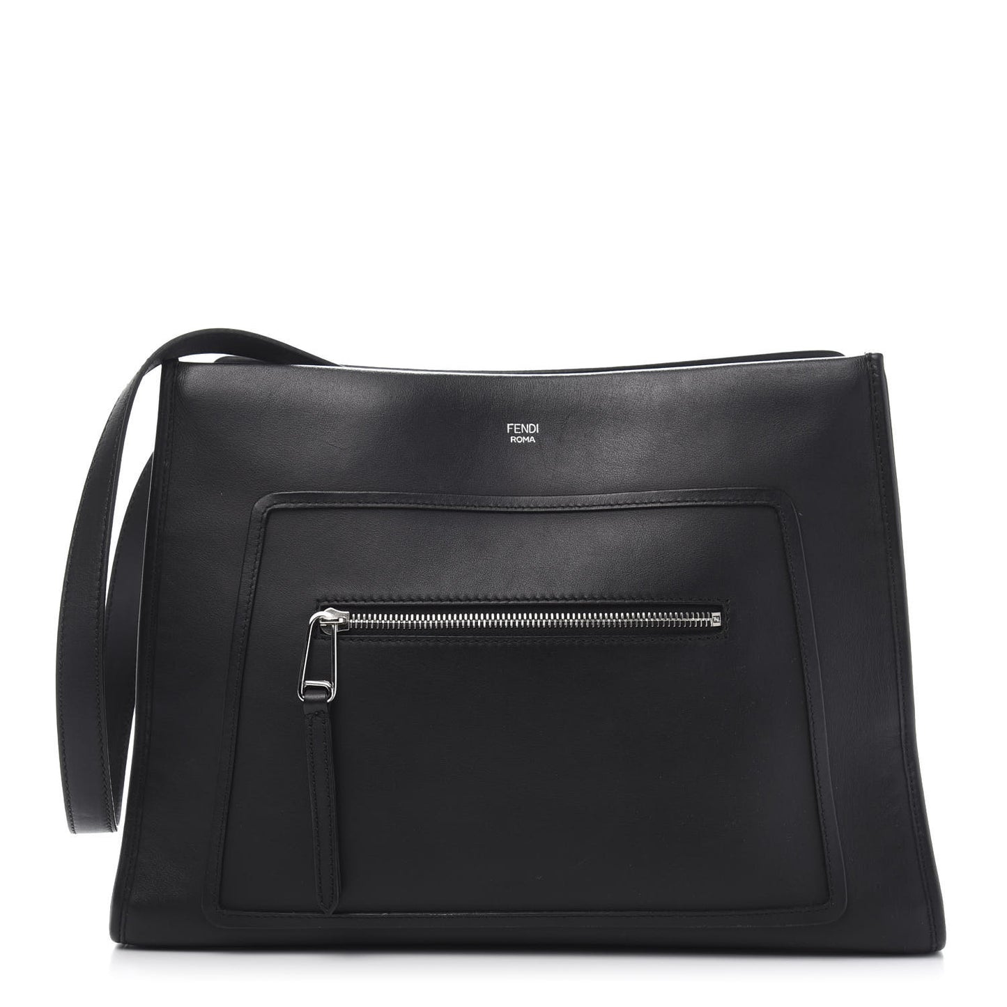 Vitello Century Opaco F is Fendi Regular Runaway Satchel Black