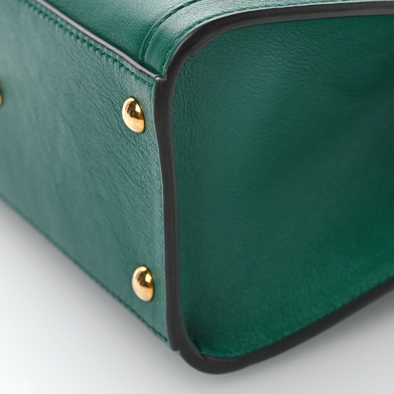 Gucci Wonka Grain Calfskin Mini Diana Tote Bag Green Yellow Fluo 10 of 10