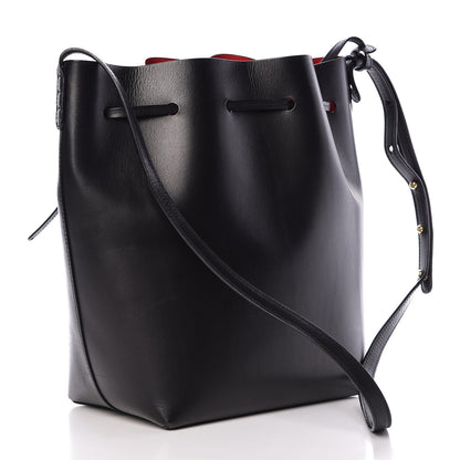 Mansur Gavriel Vegetable Tanned Calfskin Bucket Bag Black Flamma 4 of 14