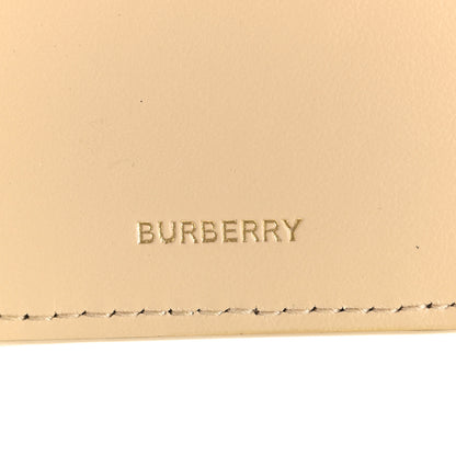 Burberry E-Canvas House Check Tri-Fold Wallet Beige 6 of 6