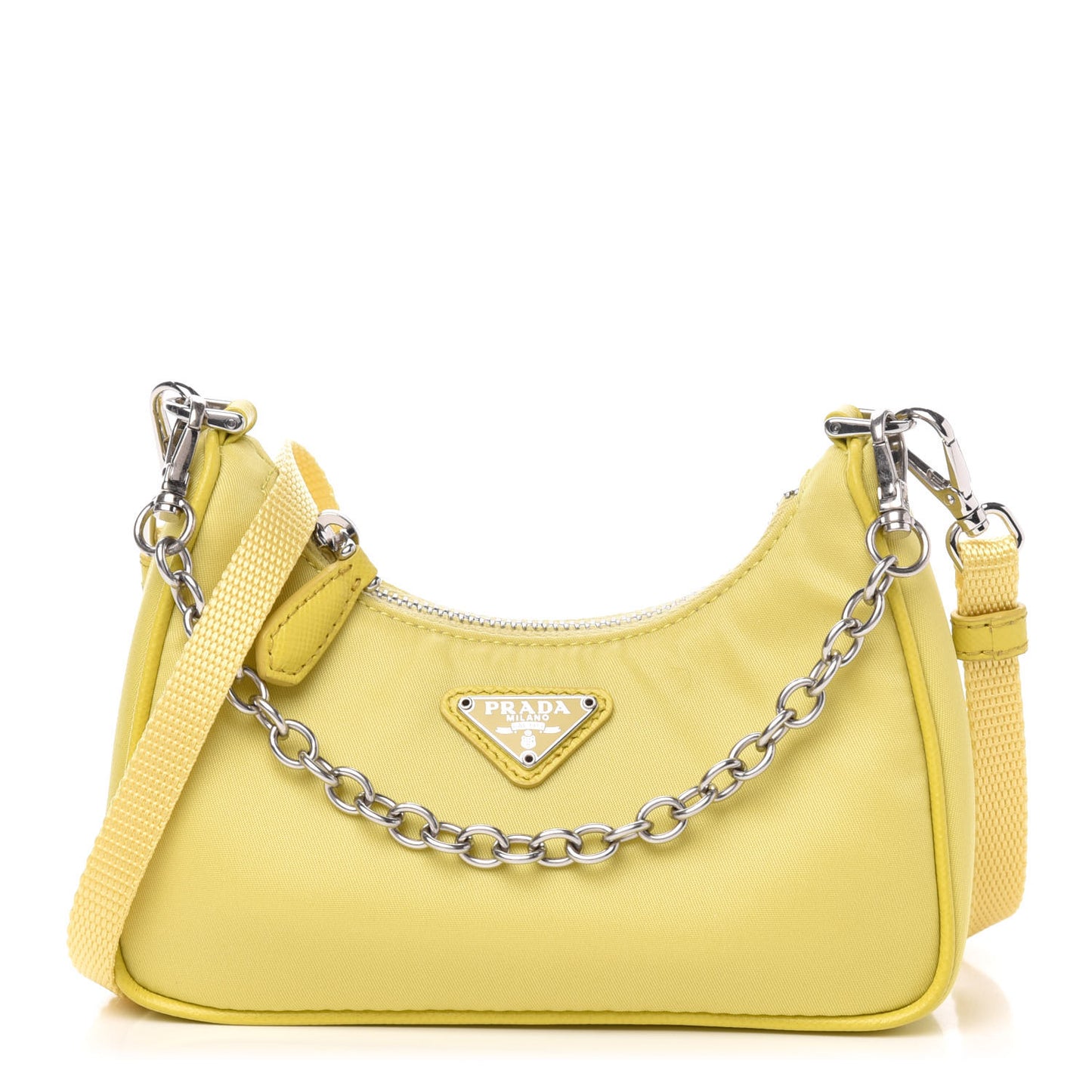 Tessuto Nylon Saffiano Mini Re-Edition 2000 Shoulder Bag Ananas
