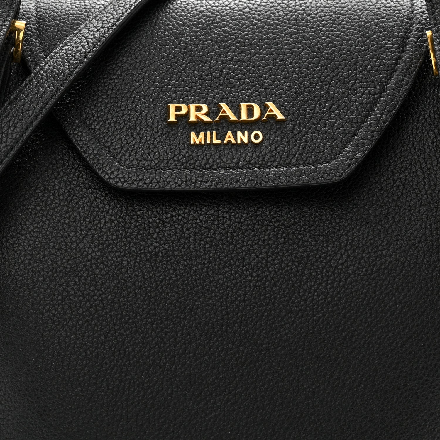 Prada Vitello Phenix Tote Bag Black 8 of 10
