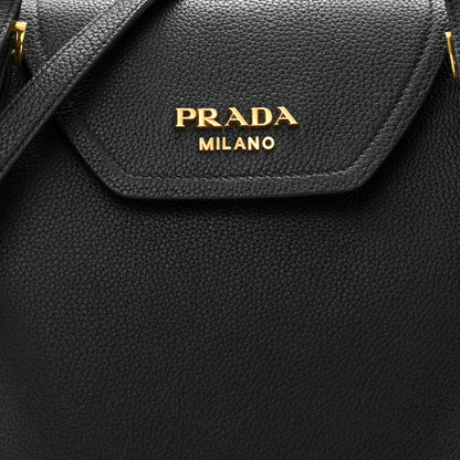 Prada Vitello Phenix Tote Bag Black 8 of 10