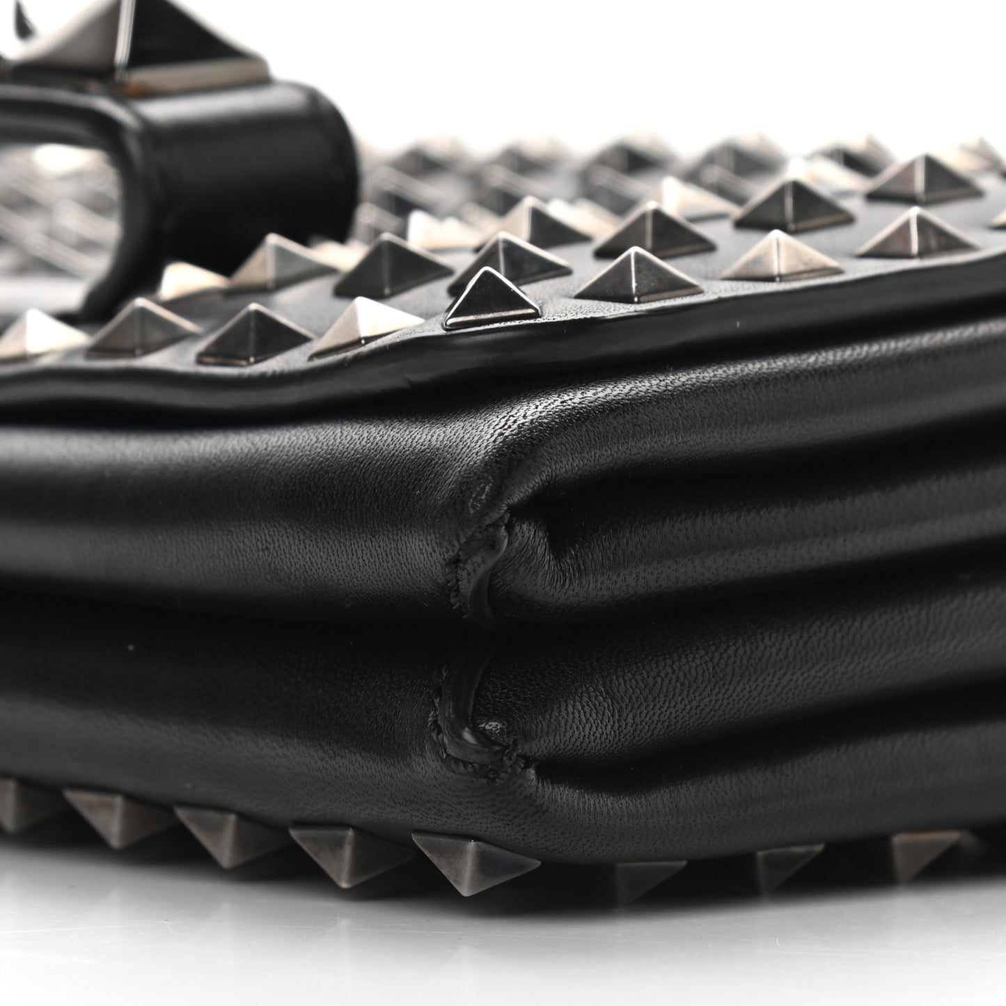 Vitello Rockstud All Over Va Va Voom Flap Bag Black
