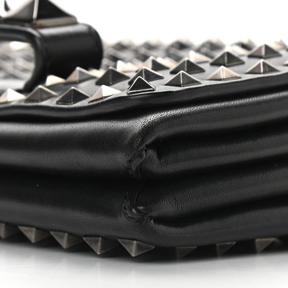 Valentino Garavani Vitello Rockstud All Over Va Va Voom Flap Bag Black 8 of 12