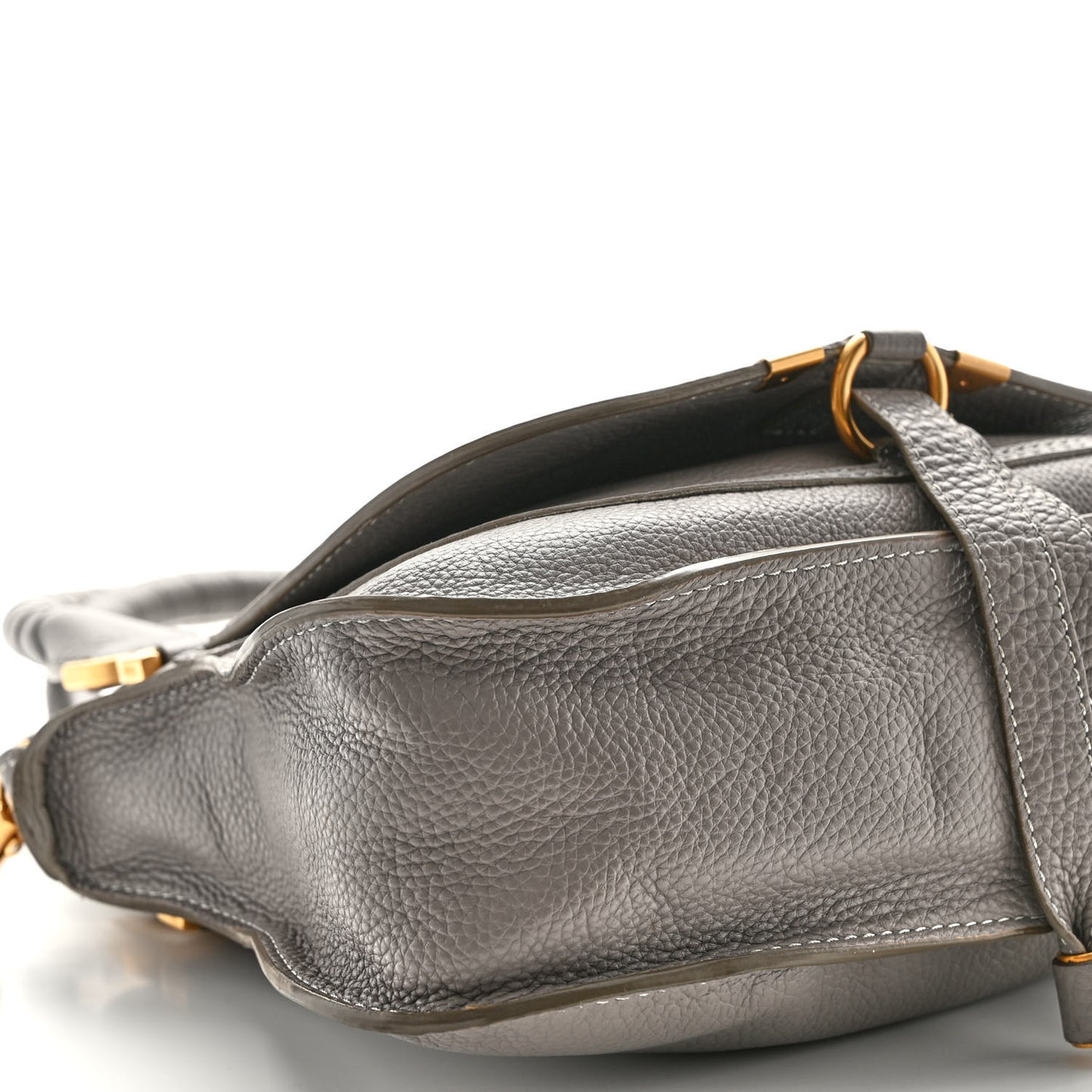 Calfskin Small Marcie Satchel Cashmere Grey
