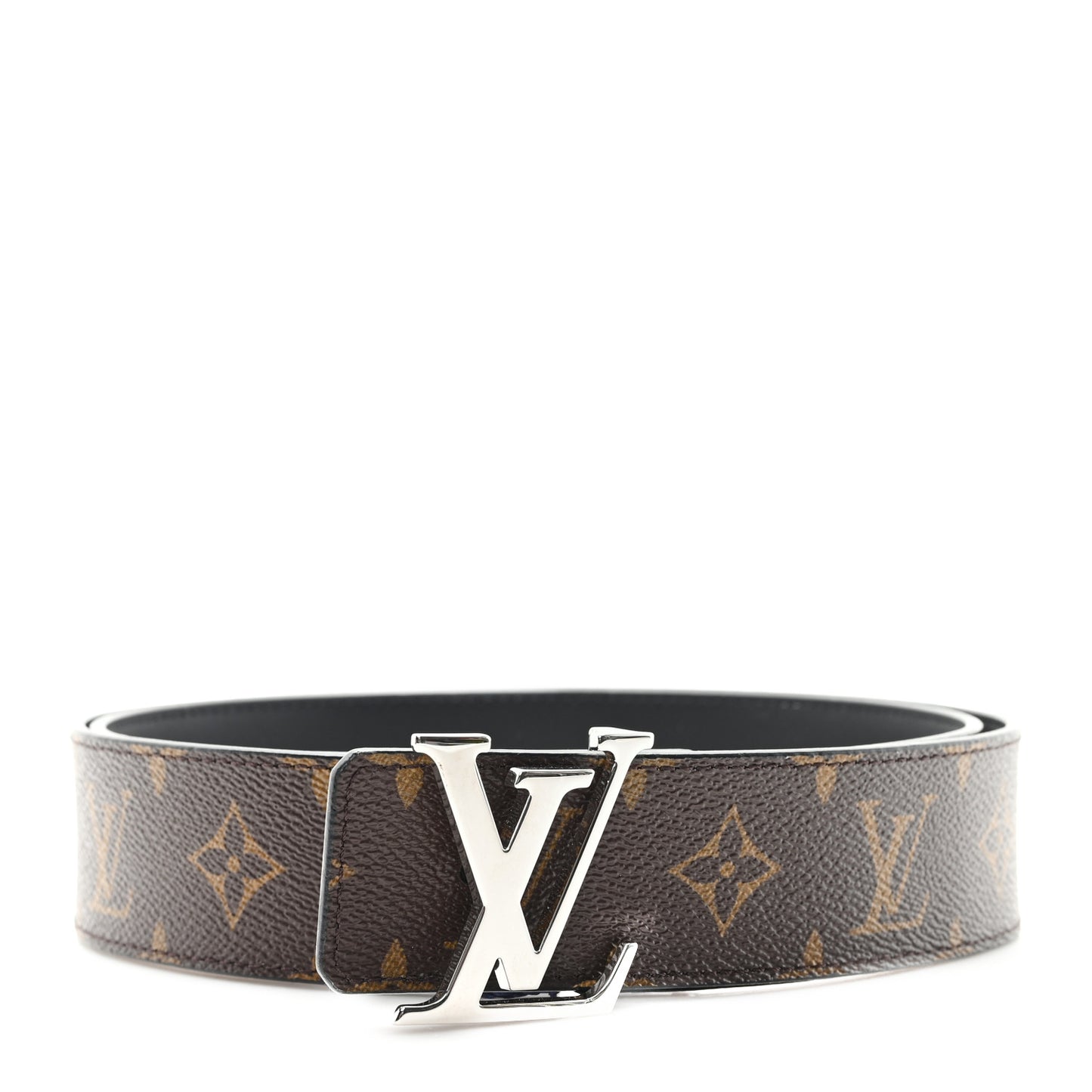 Monogram Calfskin 40mm LV Initiales Reversible Belt 100 40 Black