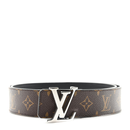 Louis Vuitton Monogram Calfskin 40mm LV Initiales Reversible Belt 100 40 Black 1 of 5