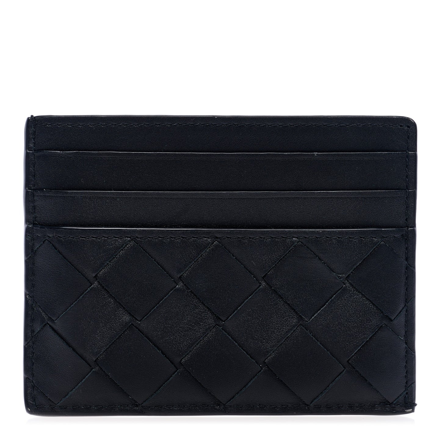 Nappa Intrecciato VN Card Case Black