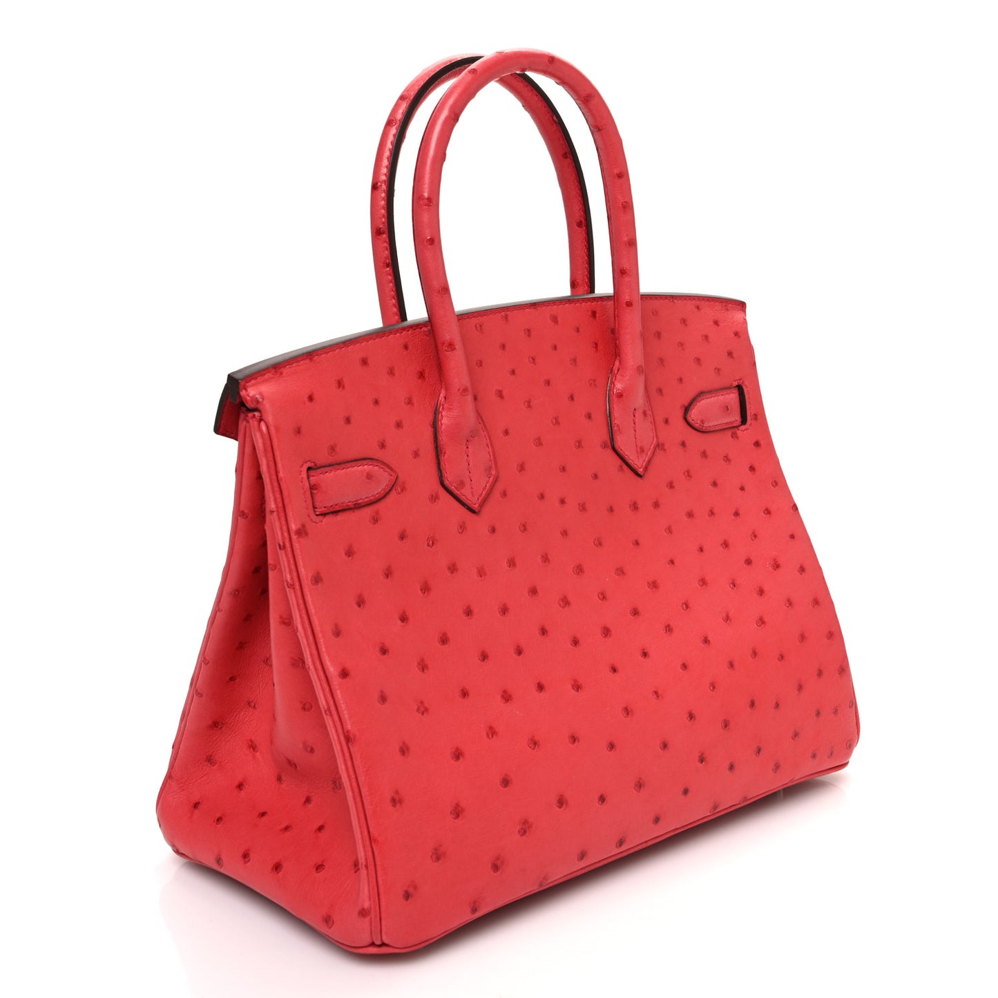 Ostrich Birkin 30 Bougainvillea