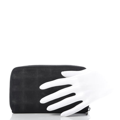 Chanel Nylon Travel Zip Around Wallet Black 2 of 11