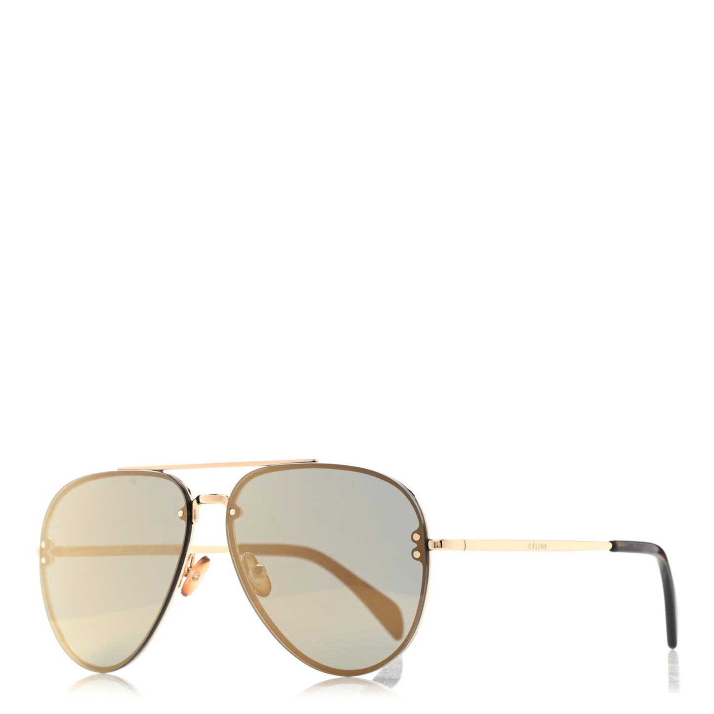 Mirror Aviator Sunglasses CL41391/S Gold Blue