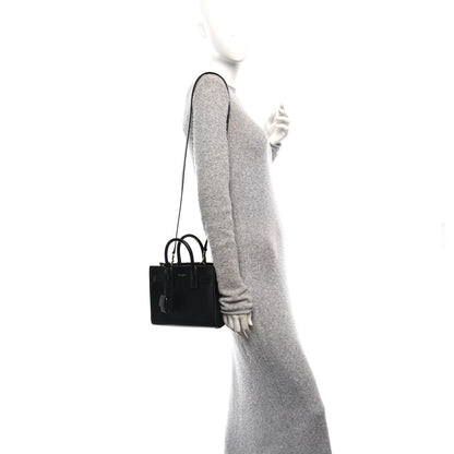Saint Laurent Calfskin Nano Sac De Jour Black 2 of 11
