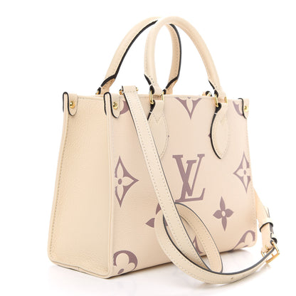 Louis Vuitton Empreinte Monogram Giant Onthego PM Creme Bois De Rose 3 of 9