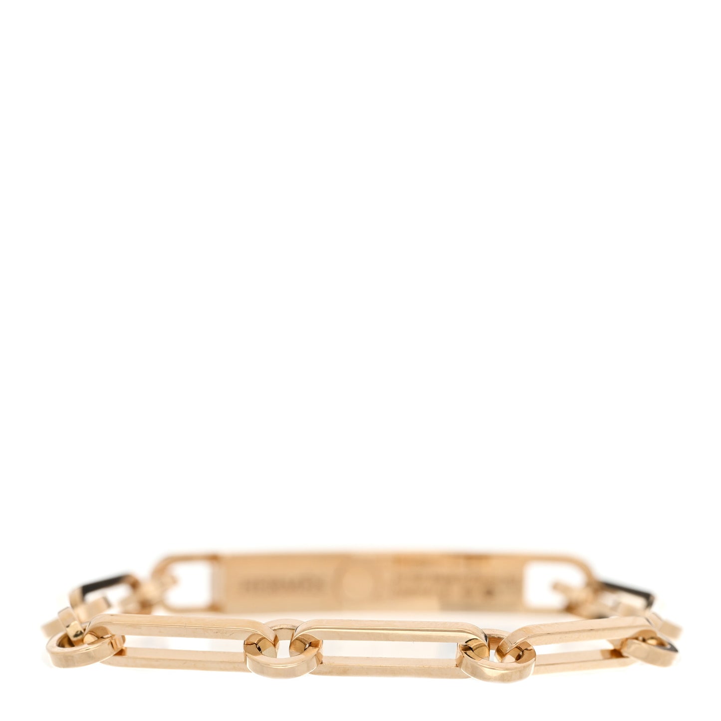 18K Yellow Gold Diamond Pave PM Kelly Chaine Bracelet SH