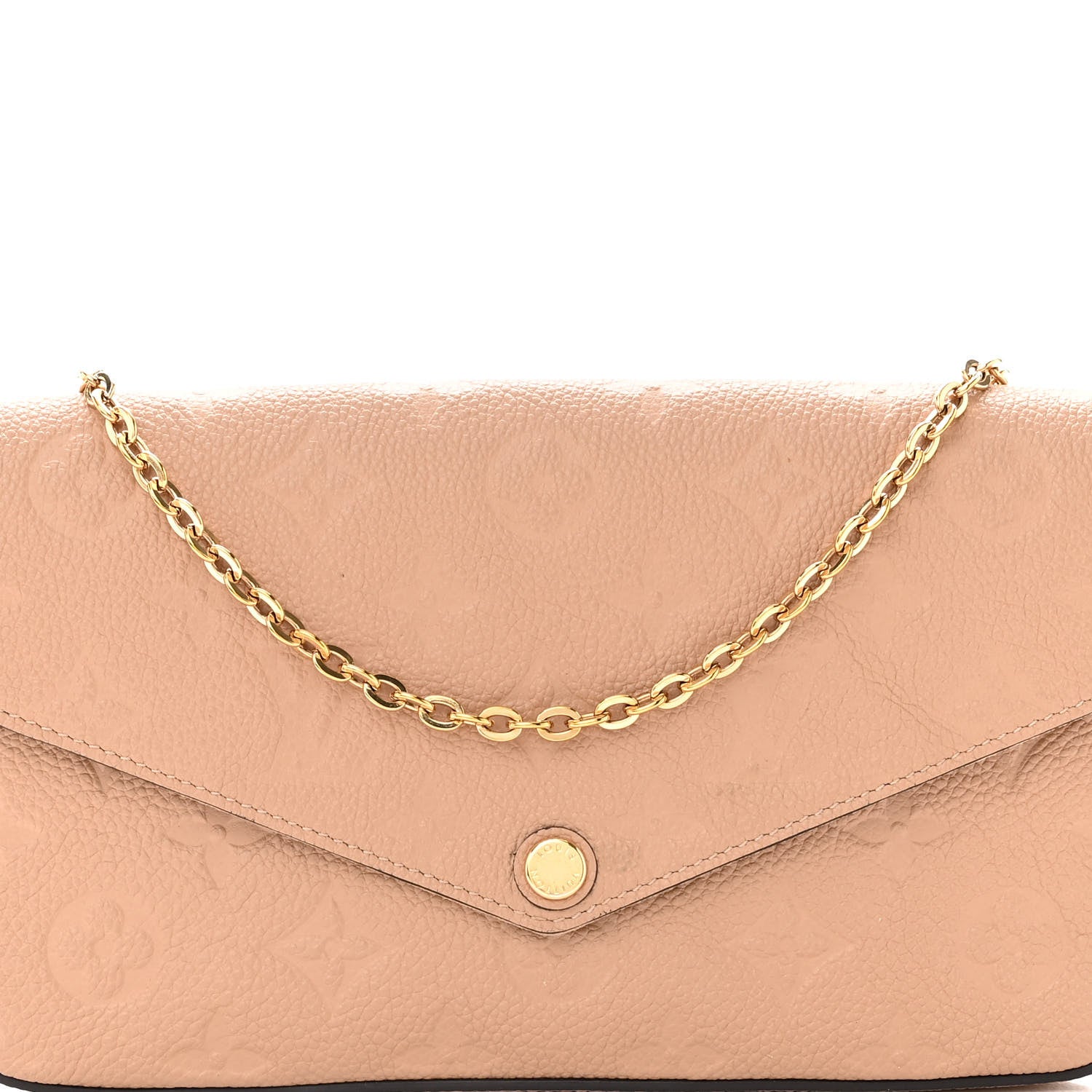 Louis Vuitton Empreinte Pochette Felicie Chain Wallet Papyrus 8 of 10