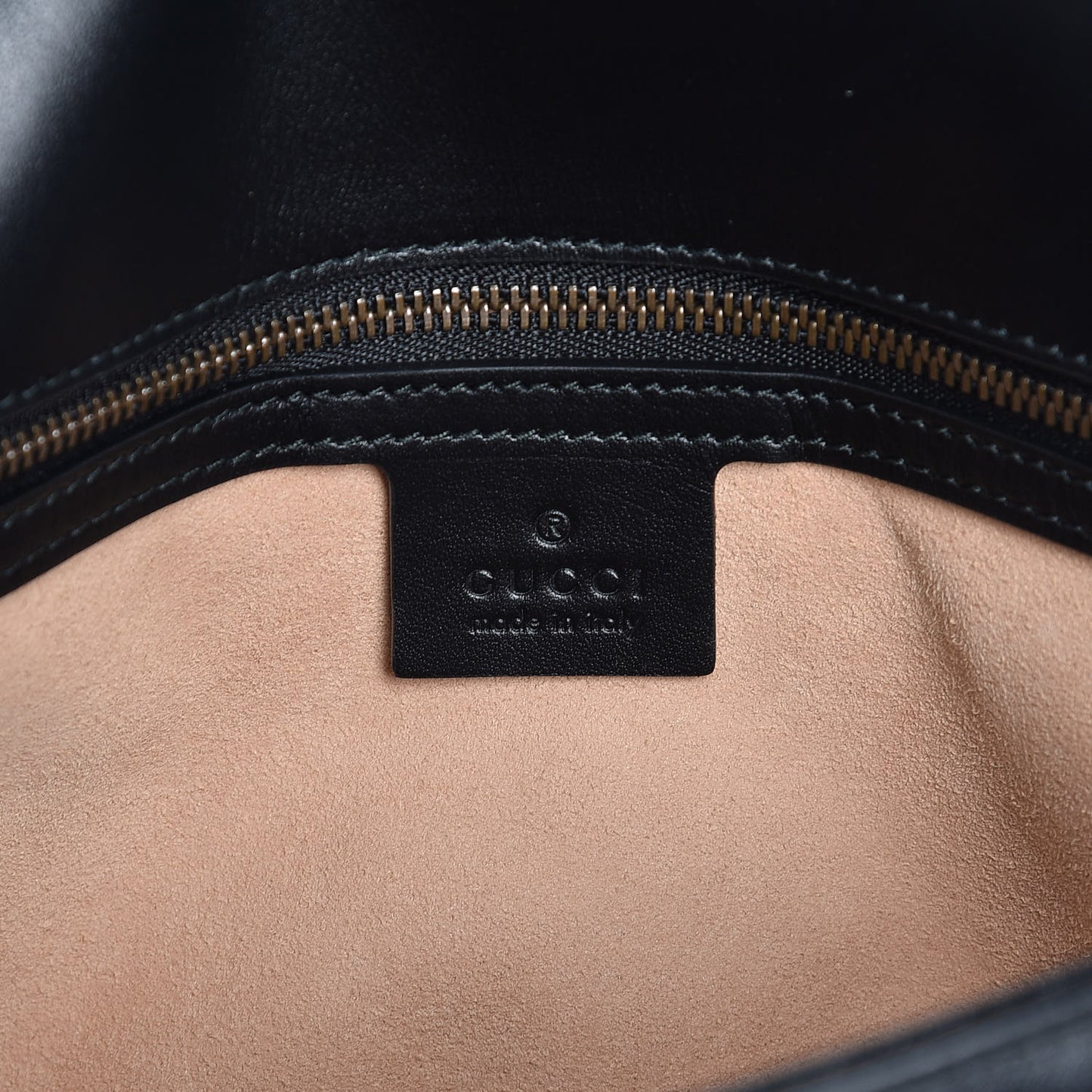 Calfskin Matelasse Small GG Marmont Shoulder Bag Black