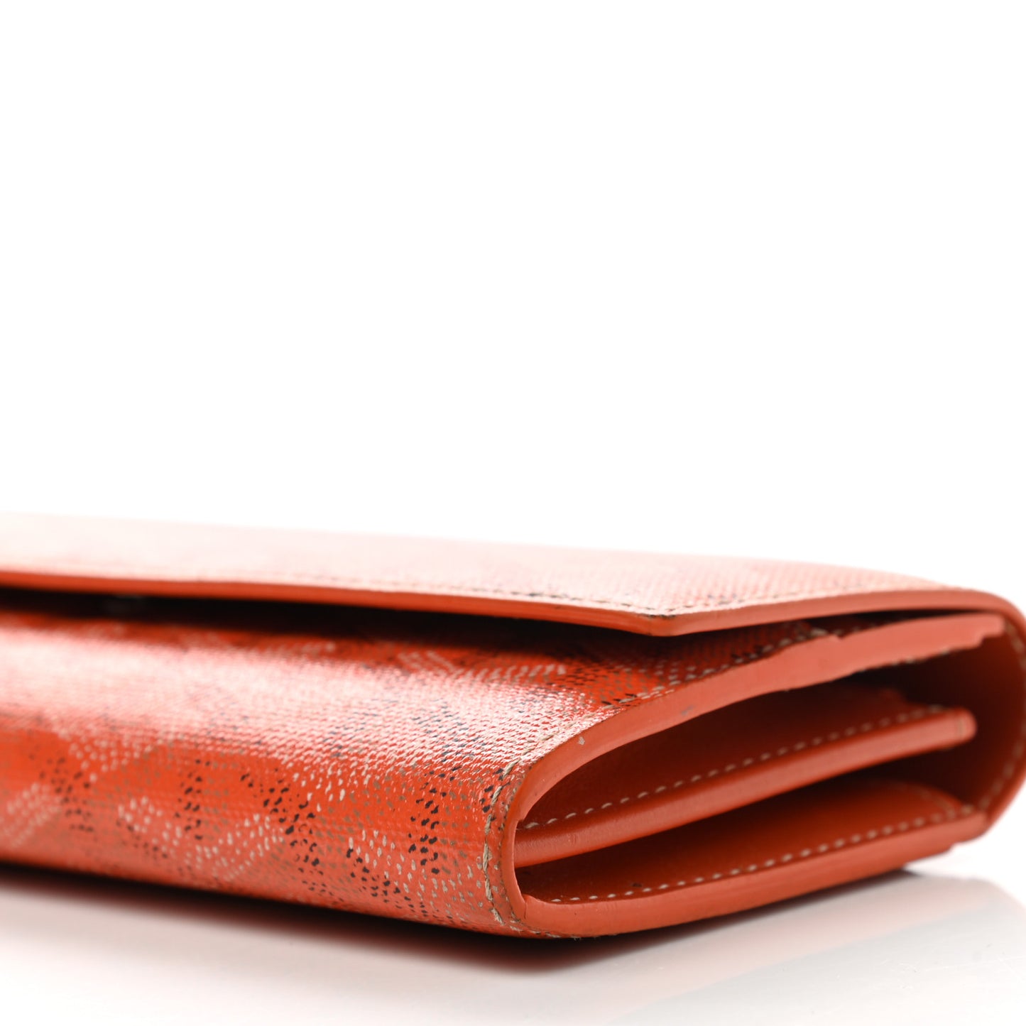 Goyardine Varenne Long Wallet Orange