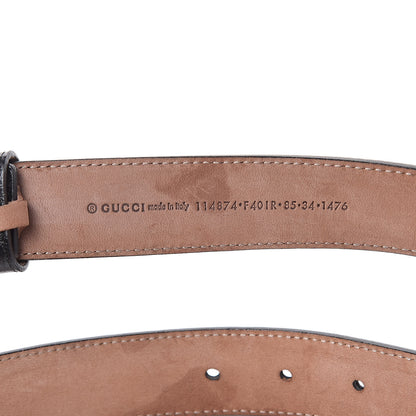 Gucci Monogram Interlocking G Belt 85 34 Black 6 of 6