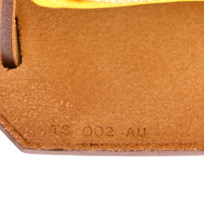 Hermes Vache Hunter Toile Officier Herbag Zip PM 31 PM Natural Jaune De Naples 7 of 15